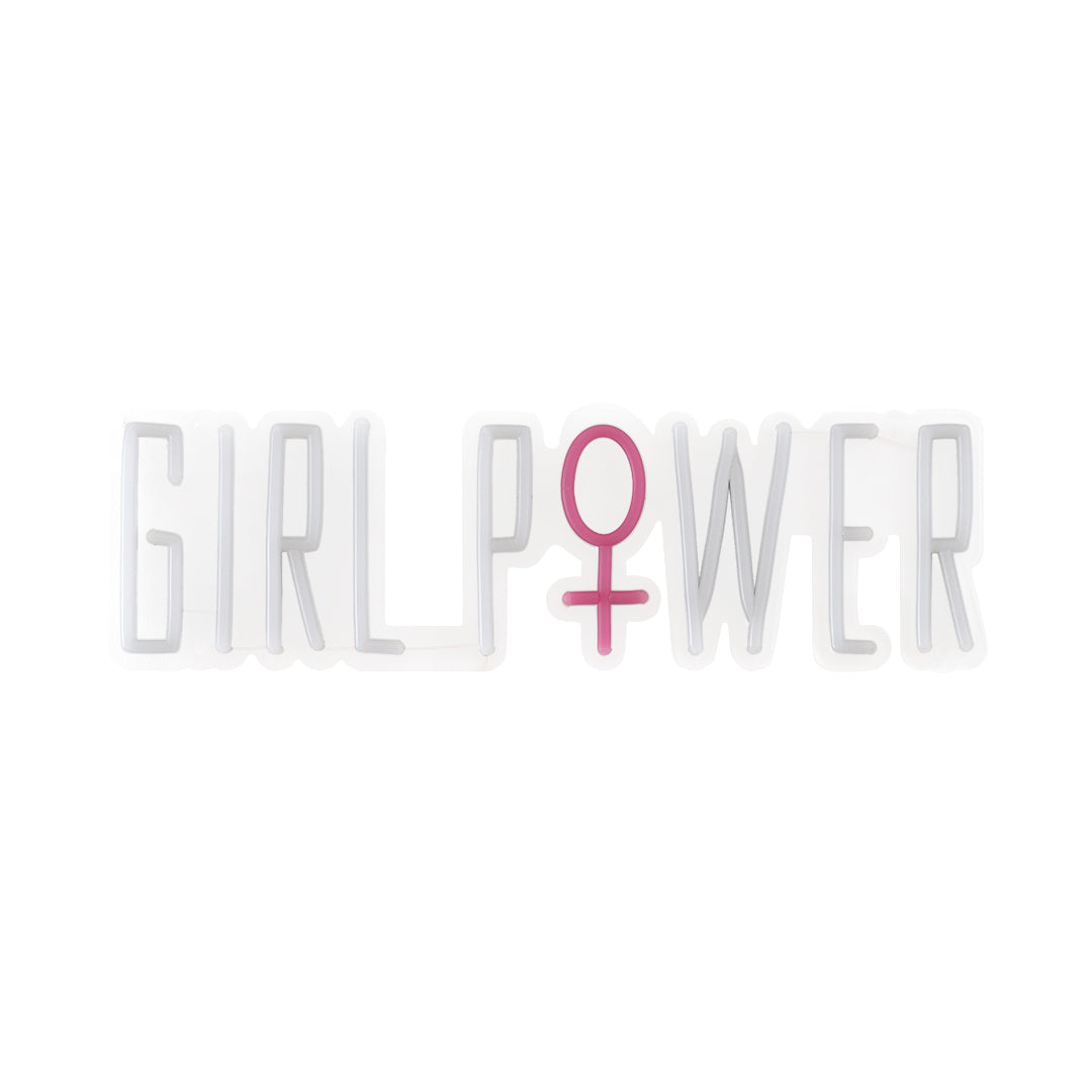 'Girl Power' Warm White Neon LED Wall Mountable Sign - Locomocean Ltd