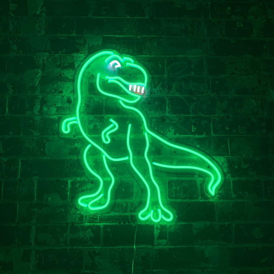 'Dinosaur' Green Neon LED Wall Mounted Sign - Locomocean Ltd