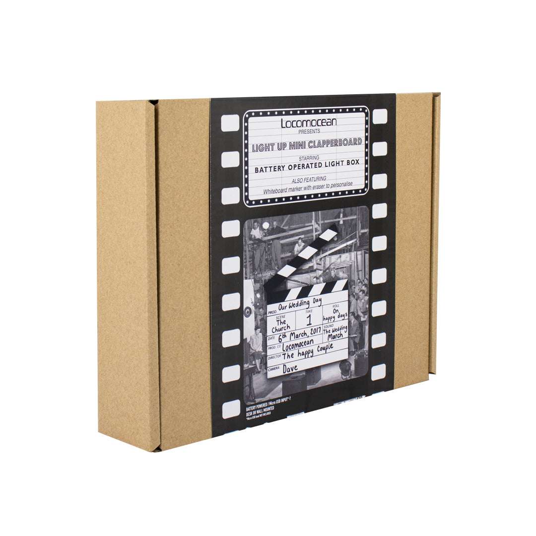 Mini Film Clapper Board Lightbox - Locomocean Ltd