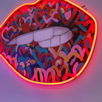 Wall Painting (LED Neon) - Mouth - Locomocean Ltd