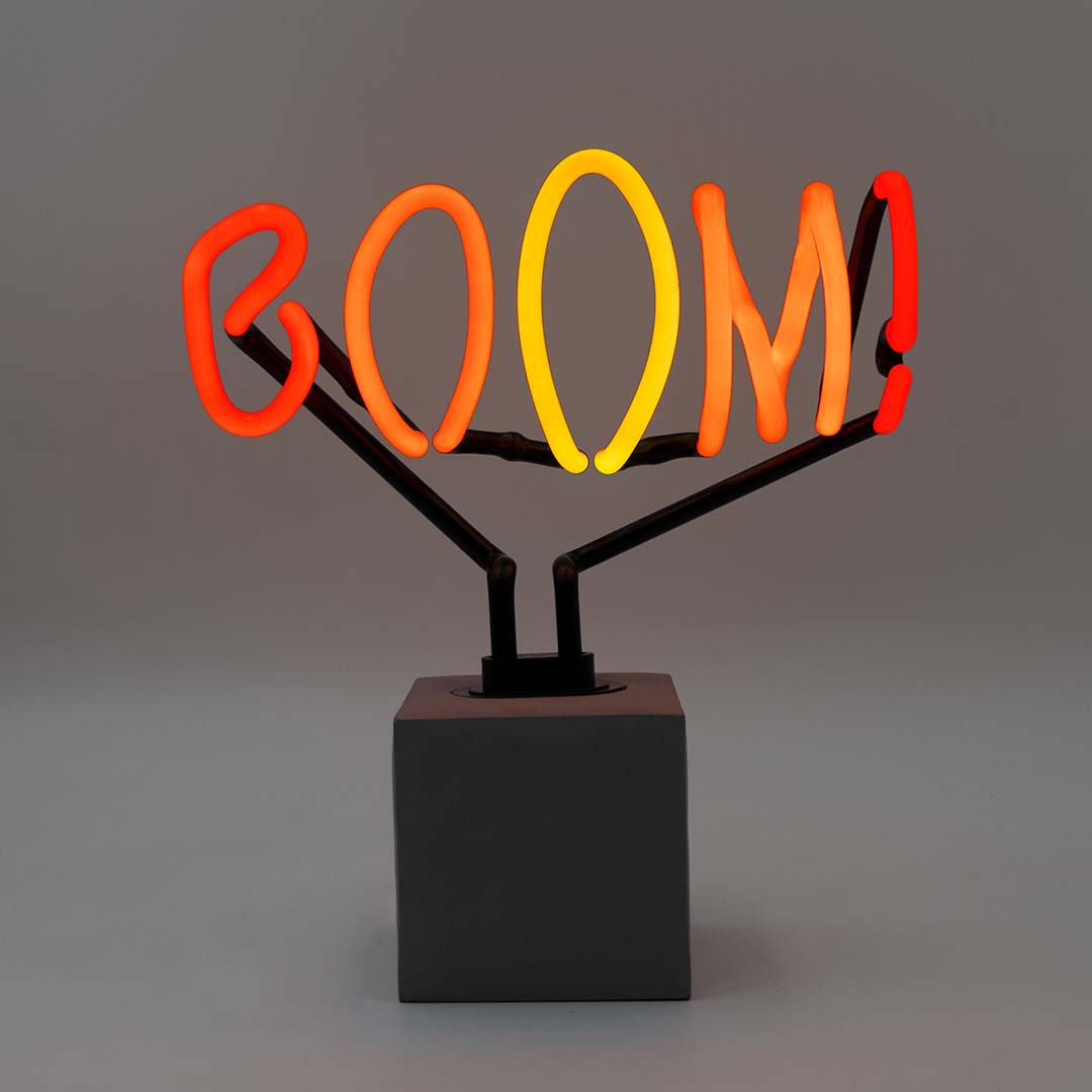 Neon 'Boom' Sign - Locomocean Ltd