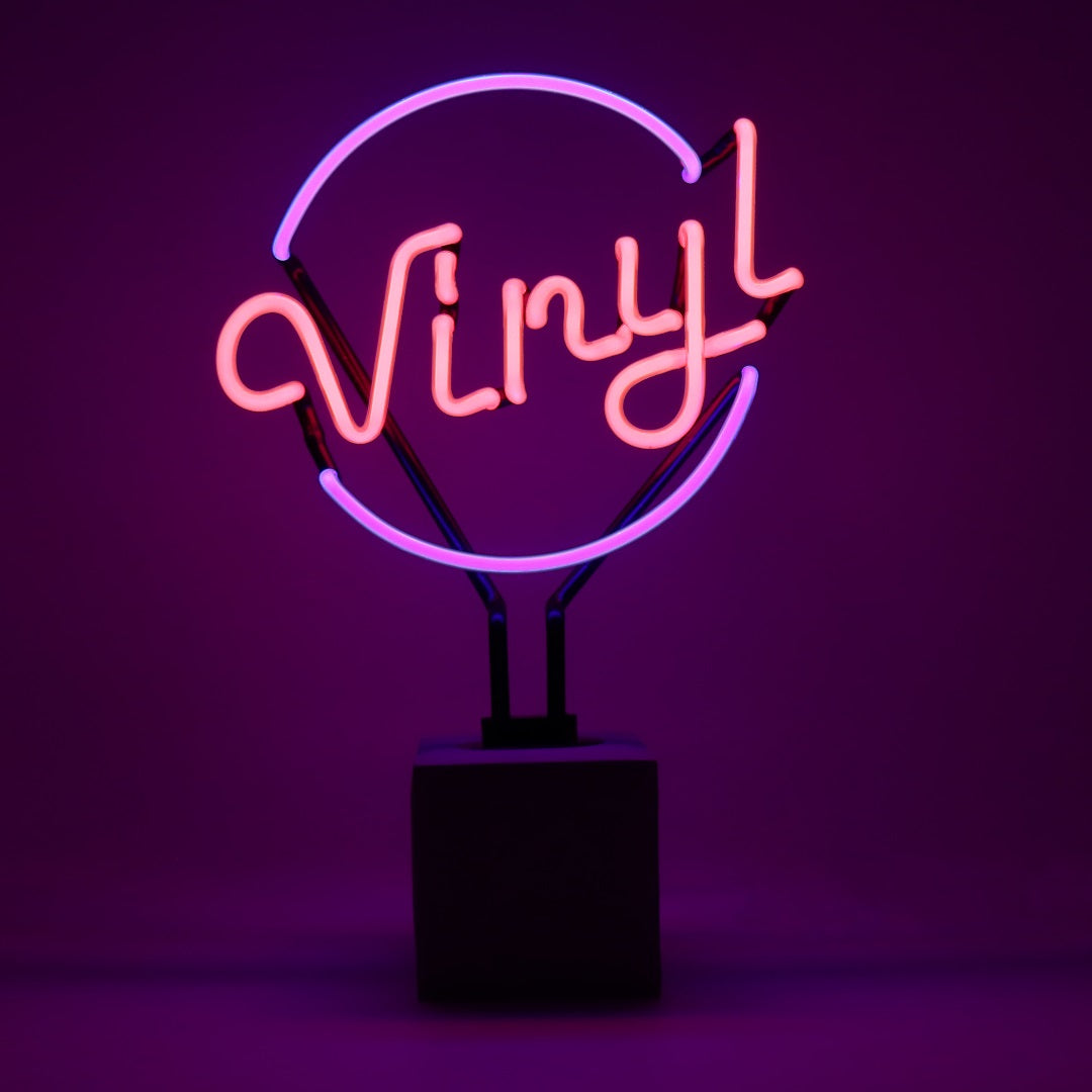 Neon 'Vinyl' Sign - Locomocean Ltd