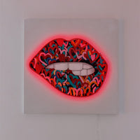 Wall Painting (LED Neon) - Mouth - Locomocean Ltd