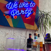'We Like to Party' Wall Artwork - LED Neon - Locomocean Ltd