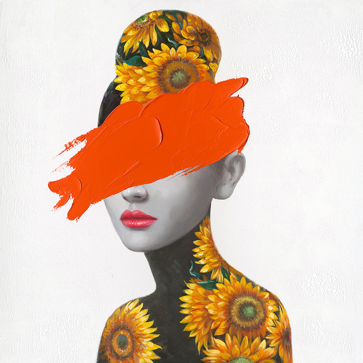 Wall Painting - Sunflower Woman - Locomocean Ltd
