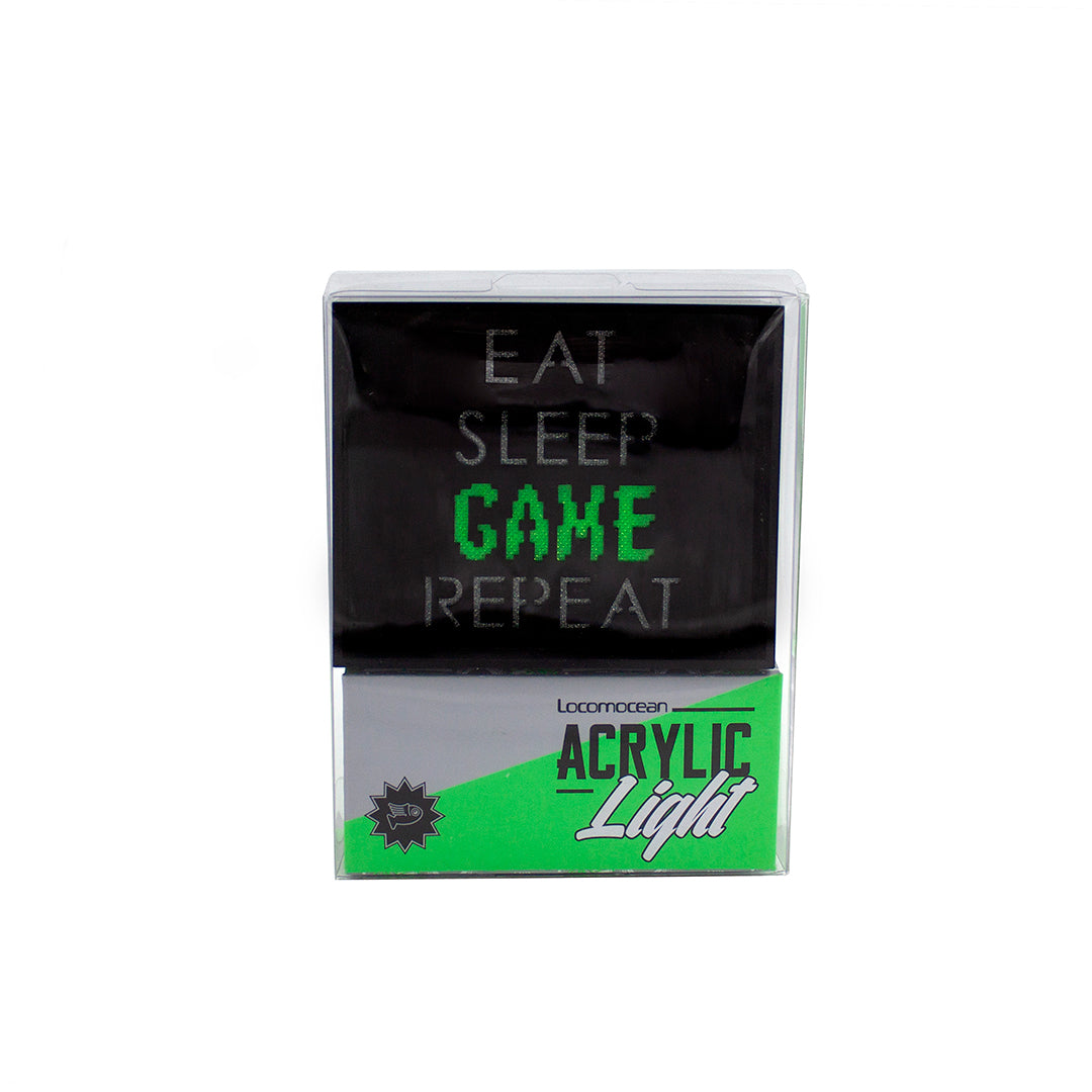 'Game Repeat' Mini Acrylic Box LED - Locomocean Ltd